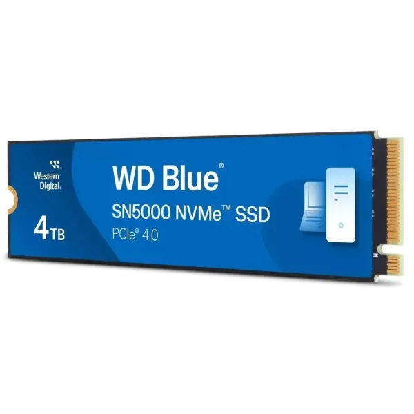 Накопичувач SSD M.2 4TB PCIe 4.0 Blue SN5000 WD (WDS400T4B0E) - Фото 1