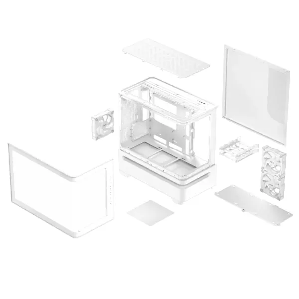 Корпус Prime AP202 Tempered Glas ARGB, mATX, білий ASUS (90DC00P3-B19000) - Фото 17