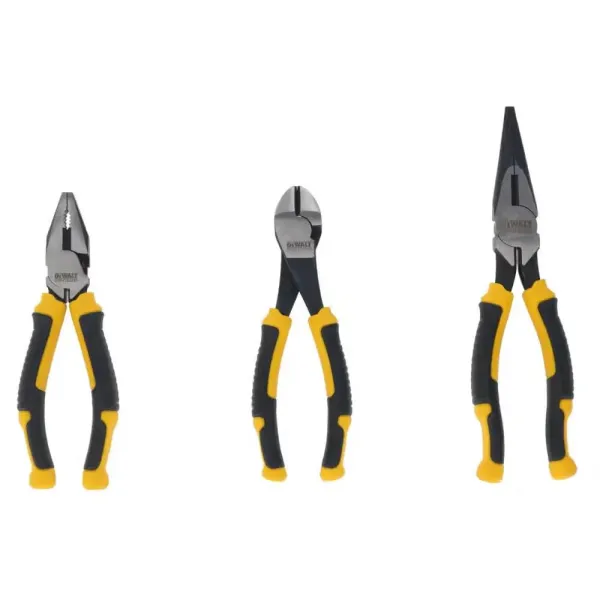 Набор LASER HARDENED плоскогубцы, длинногубцы, кусачки 3шт DeWALT (DWHT82813-0)