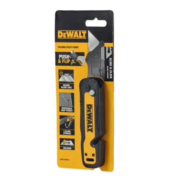 Нож строительный, 82мм DeWALT (DWHT10992-0) - Фото 6