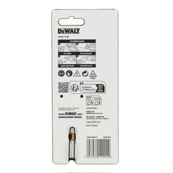 Нож строительный, 82мм DeWALT (DWHT10992-0) - Фото 8