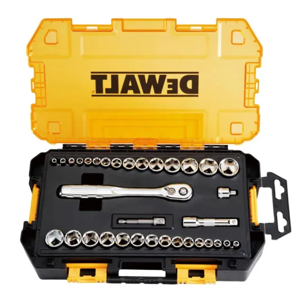Набор головок 1/4", 3/8" кейс, 34шт DeWALT (DWMT45034-0) - Фото 1
