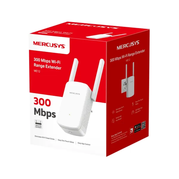 Розширювач покриття WiFi N300 MERCUSYS (ME12) - Фото 4