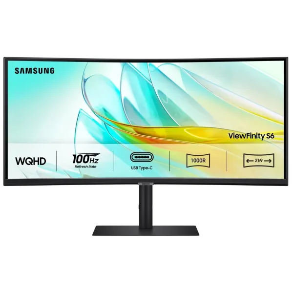 Монитор 34" VA, 100Hz, Samsung (LS34C650UAIXUA) - Фото 1