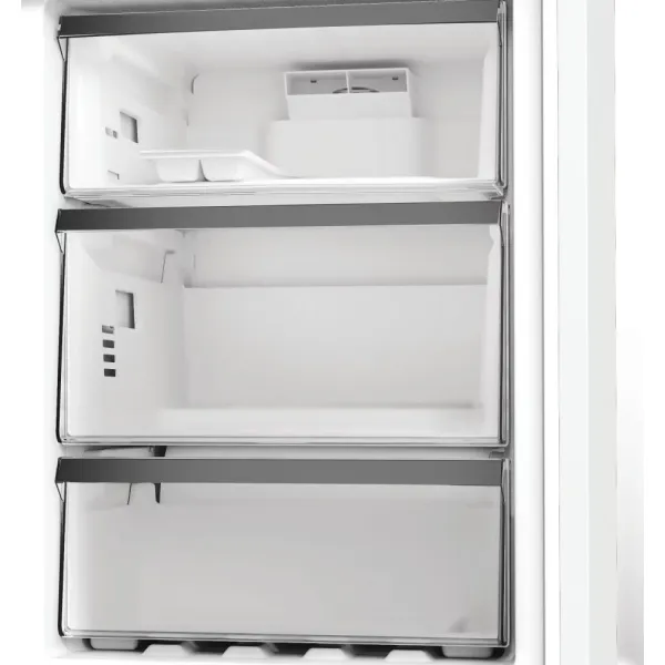 Холодильник 186.5x60х66.3, 210/104л, А++, NF, інв., нерж Whirlpool (WHK26362XP5E) - Фото 2