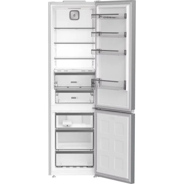 Холодильник 186.5x60х66.3, 210/104л, А++, NF, інв., нерж Whirlpool (WHK26362XP5E) - Фото 3