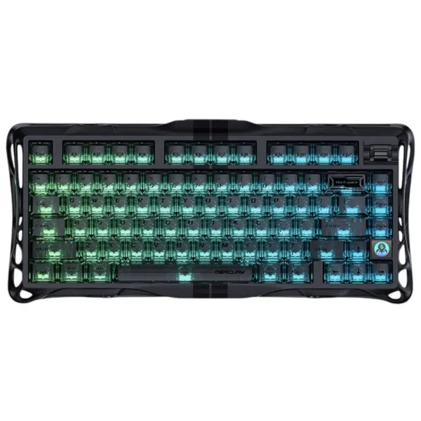 Клавиатура USB-A механическая, RGB, Mercury V75, Magnetic Jade Pro, 8K, Stealth Black GravaStar (GS_V75_BLK)
