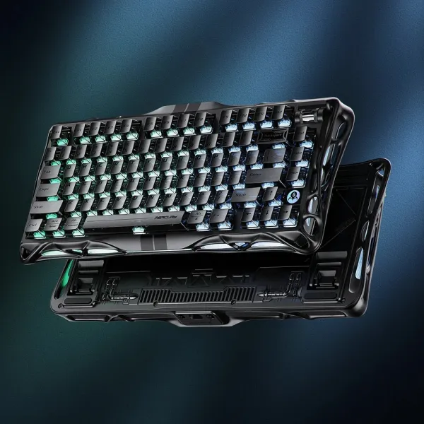 Клавиатура USB-A механическая, RGB, Mercury V75, Magnetic Jade Pro, 8K, Stealth Black GravaStar (GS_V75_BLK) - Фото 1