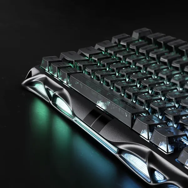 Клавиатура USB-A механическая, RGB, Mercury V75, Magnetic Jade Pro, 8K, Stealth Black GravaStar (GS_V75_BLK) - Фото 3