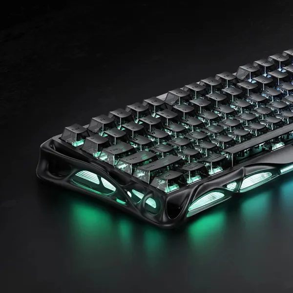 Клавиатура USB-A механическая, RGB, Mercury V75, Magnetic Jade Pro, 8K, Stealth Black GravaStar (GS_V75_BLK) - Фото 4