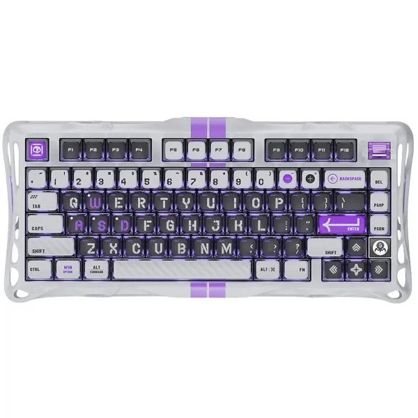 Клавиатура USB-A механическая, RGB, Mercury V75, Magnetic Jade Pro, 8K, Mecha Gray GravaStar (GS_V75_GWT)