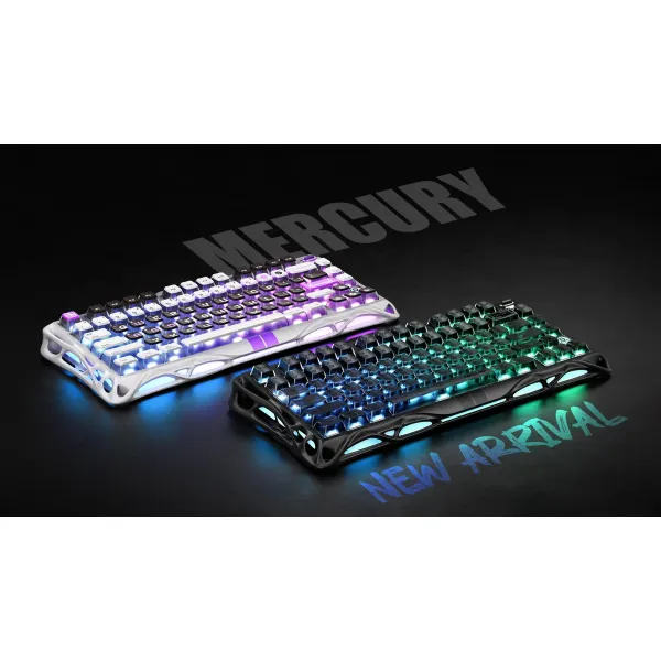 Клавиатура USB-A механическая, RGB, Mercury V75, Magnetic Jade Pro, 8K, Mecha Gray GravaStar (GS_V75_GWT) - Фото 1
