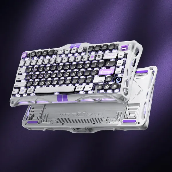 Клавиатура USB-A механическая, RGB, Mercury V75, Magnetic Jade Pro, 8K, Mecha Gray GravaStar (GS_V75_GWT) - Фото 2