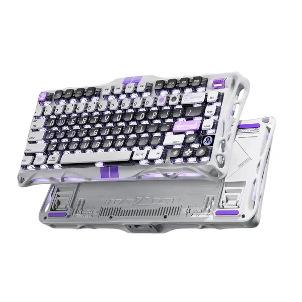 Клавиатура USB-A механическая, RGB, Mercury V75, Magnetic Jade Pro, 8K, Mecha Gray GravaStar (GS_V75_GWT) - Фото 8
