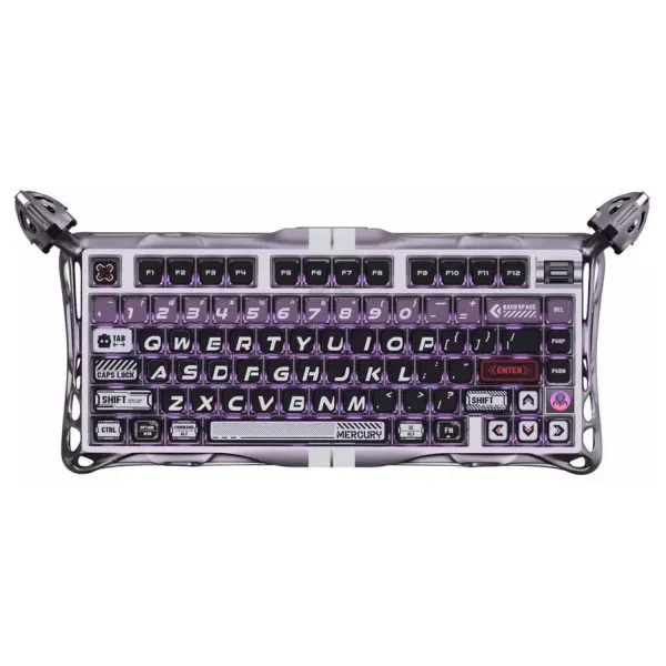 Клавиатура USB-A механическая, RGB, Mercury V75 Pro, Magnetic Jade Gaming, 8K, Iron Purple GravaStar (GS_V75_PRO_PL)