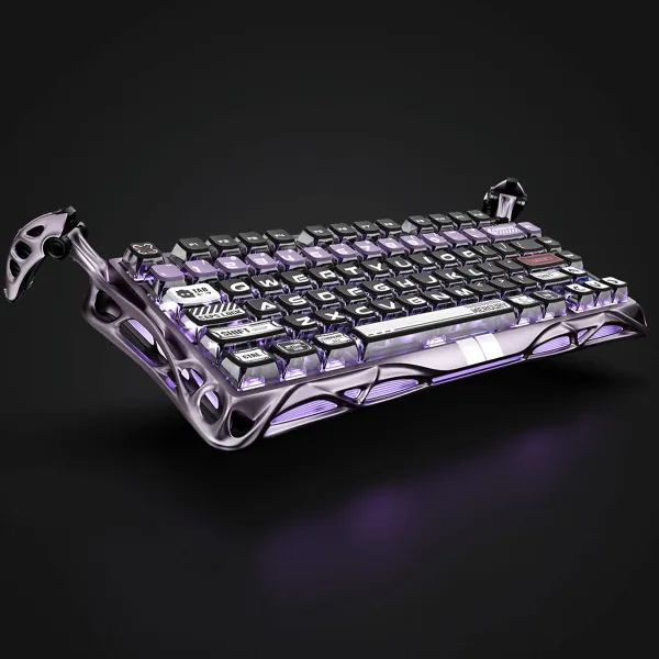 Клавиатура USB-A механическая, RGB, Mercury V75 Pro, Magnetic Jade Gaming, 8K, Iron Purple GravaStar (GS_V75_PRO_PL) - Фото 3
