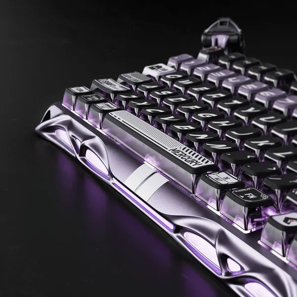 Клавиатура USB-A механическая, RGB, Mercury V75 Pro, Magnetic Jade Gaming, 8K, Iron Purple GravaStar (GS_V75_PRO_PL) - Фото 5