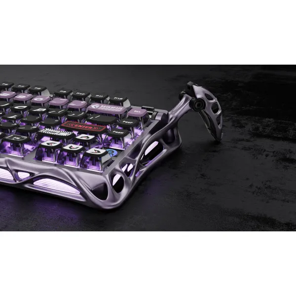 Клавиатура USB-A механическая, RGB, Mercury V75 Pro, Magnetic Jade Gaming, 8K, Iron Purple GravaStar (GS_V75_PRO_PL) - Фото 10