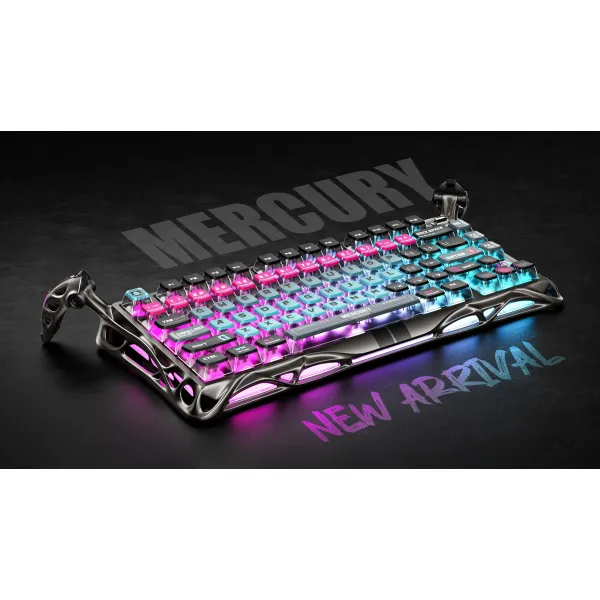 Клавиатура USB-A механическая, RGB, Mercury V75 Pro, Magnetic Jade Gaming, 8K, Cyberpunk GravaStar (GS_V75_PRO_RM_EGRY) - Фото 2