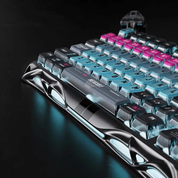 Клавиатура USB-A механическая, RGB, Mercury V75 Pro, Magnetic Jade Gaming, 8K, Cyberpunk GravaStar (GS_V75_PRO_RM_EGRY) - Фото 5