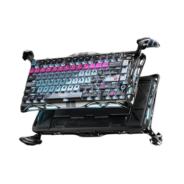Клавиатура USB-A механическая, RGB, Mercury V75 Pro, Magnetic Jade Gaming, 8K, Cyberpunk GravaStar (GS_V75_PRO_RM_EGRY) - Фото 13