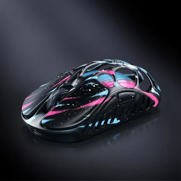 Мышь BT/WL/USB-A RGB, Mercury X Pro, 8K, Neon Graffiti GravaStar (GS_X_PRO_CG_BLK) - Фото 7