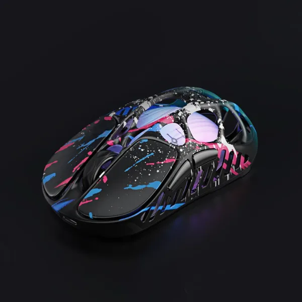Мышь BT/WL/USB-A RGB, Mercury X Pro, 8K, Neon Graffiti GravaStar (GS_X_PRO_CG_BLK) - Фото 9