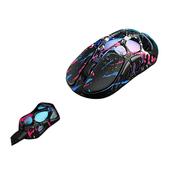 Мышь BT/WL/USB-A RGB, Mercury X Pro, 8K, Neon Graffiti GravaStar (GS_X_PRO_CG_BLK) - Фото 16