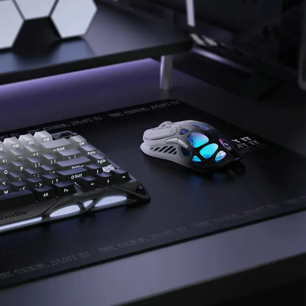Мышь BT/WL/USB-A RGB, Mercury M1 Pro, Gradient Black GravaStar (GRAVASTAR_M1_PRO_GBLK) - Фото 11
