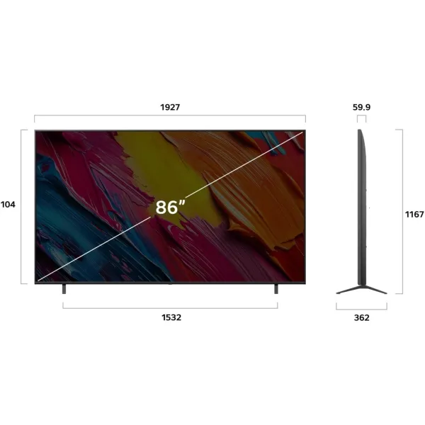 Телевизор 86" QNED  4K 60Hz WebOS LG (86QNED7EA6B) - Фото 12