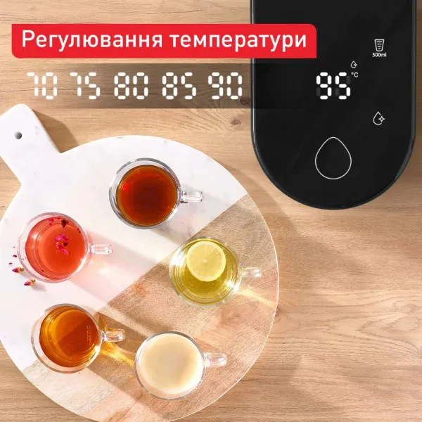 Електрочайник-диспенсер Instant Hot Water 2л,, черний Tefal (BR3508E0) - Фото 2