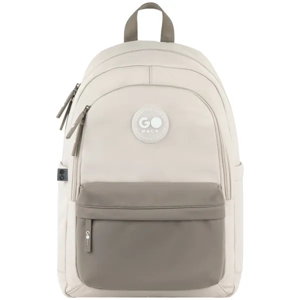 Рюкзак шкільний підлітковий GoPack Education Teens 141L Бежевий, коричневий (GO26-141L-1) - Фото 2