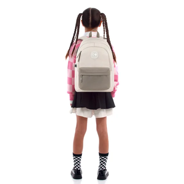 Рюкзак шкільний підлітковий GoPack Education Teens 141L Бежевий, коричневий (GO26-141L-1) - Фото 13