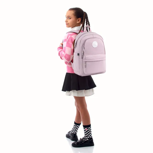 Рюкзак шкільний підлітковий GoPack Education Teens 141L Пудровий рожевий (GO26-141L-2) - Фото 12