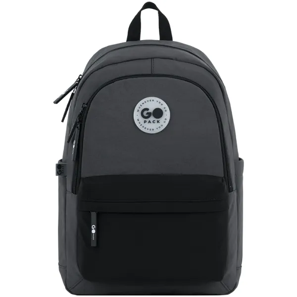 Рюкзак шкільний підлітковий GoPack Education Teens 141L Чорний, сірий (GO26-141L-4) - Фото 2