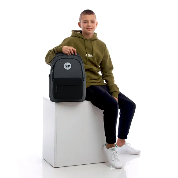Рюкзак шкільний підлітковий GoPack Education Teens 141L Чорний, сірий (GO26-141L-4) - Фото 14