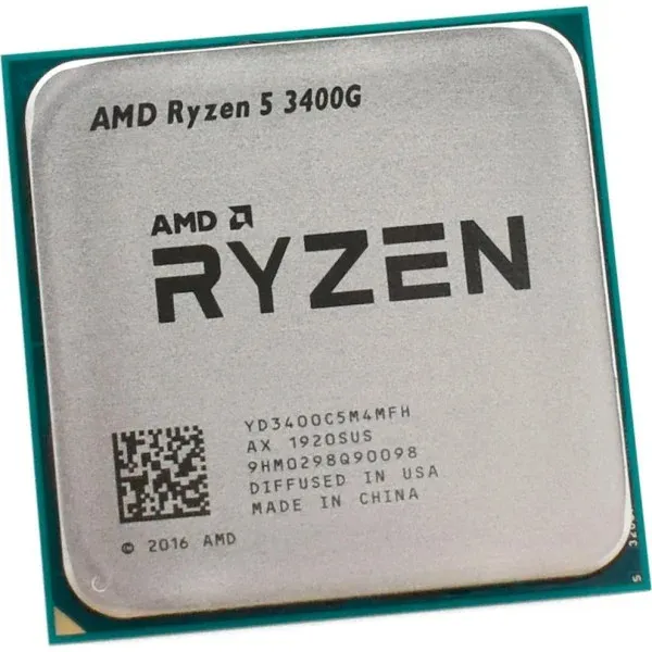 Процессор Ryzen 5 3400G 4C/8T 3.7/4.2GHz Boost 4Mb TRAY AMD (YD3400C5M4MFH) - Фото 1