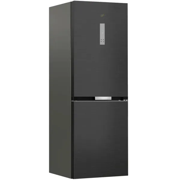 Холодильник 186.5x60х66.3, 210/104л, А++, NF, инв., серый Whirlpool (WHK26363XBR5E) - Фото 1