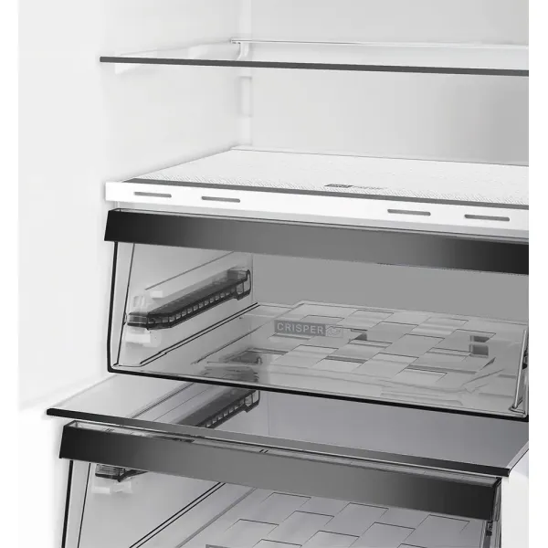 Холодильник 186.5x60х66.3, 210/104л, А++, NF, инв., серый Whirlpool (WHK26363XBR5E) - Фото 3