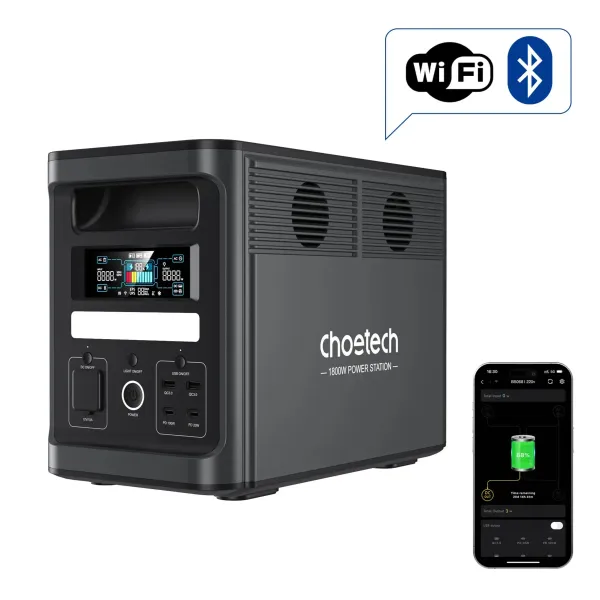 Станція зарядна 1800W з функцією ДБЖ Choetech (BS065) - Фото 6