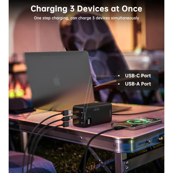 Акумулятор зовнішній Power Bank 40000mAh 22,5W Fast charging Choetech (B794) - Фото 4
