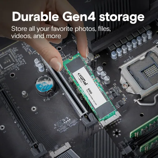 Накопитель SSD M.2 1TB PCIe 4.0 E100 Crucial (CT1000E100SSD8) - Фото 3