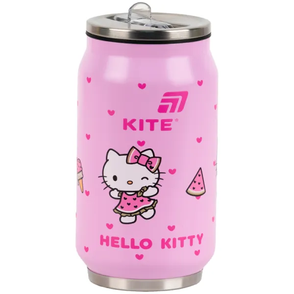 Термочашка с трубочкой 350 мл, Hello Kitty HK Kite (HK25-1263) - Фото 1