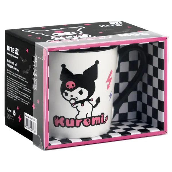 Чашка керамическая 400 мл, подарочная коробка Kuromi, HK-2 Kite (HK25-216-2) - Фото 4
