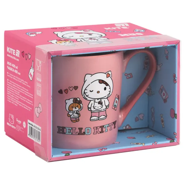 Чашка керамическая 400 мл, подарочная коробка Hello Kitty, HK-5 Kite (HK25-216-5) - Фото 4