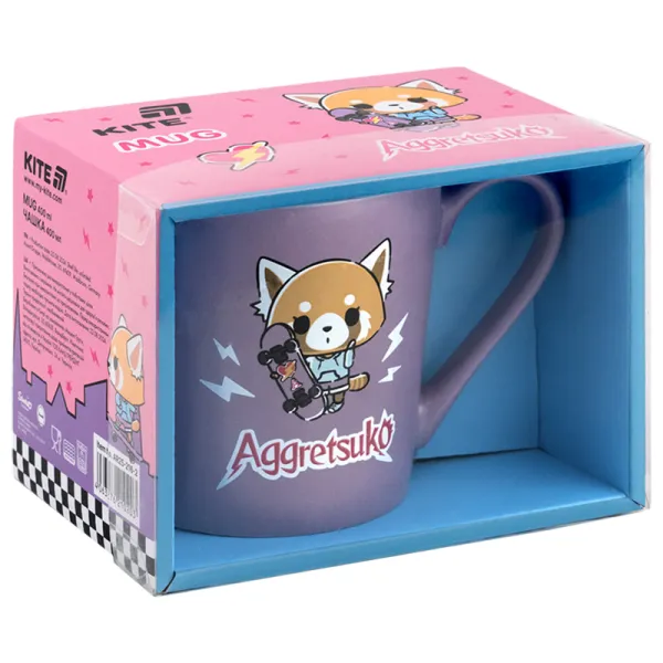 Чашка керамическая 400 мл, подарочная коробка Aggretsuko, AR-2 Kite (AR25-216-2) - Фото 4