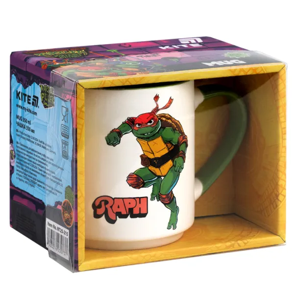 Чашка керамическая 350 мл, подарочная коробка Teenage Mutant Hero Turtles, NT Kite (NT25-215) - Фото 4