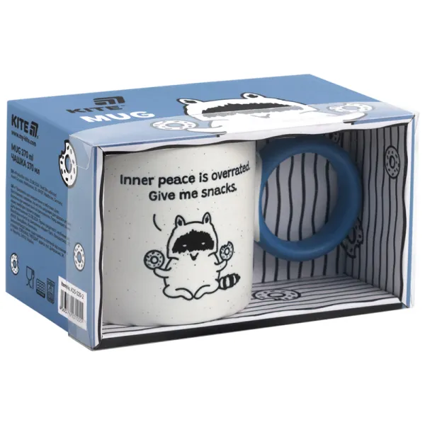 Чашка керамічна 370 мл, подарункова коробка Donut racoon Kite (K25-220-2) - Фото 4