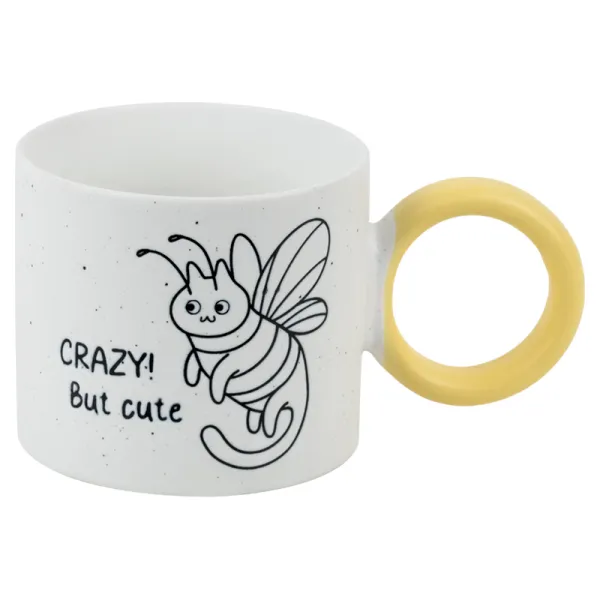 Чашка керамічна 370 мл, подарункова коробка Crazy cat Kite (K25-220-5) - Фото 1
