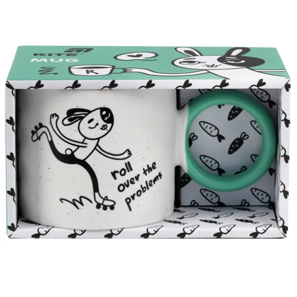 Чашка керамічна 370 мл, подарункова коробка Roller bunny Kite (K25-220-6) - Фото 5